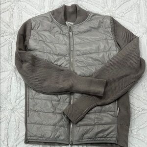 Varley Gray Quilted Sweater